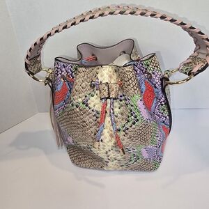 Aldo Multicolor Snakeskin Shoulder Bag